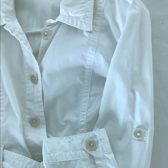 Pre-loved J Crew versatile belted white jacket - Picture 4 of 7